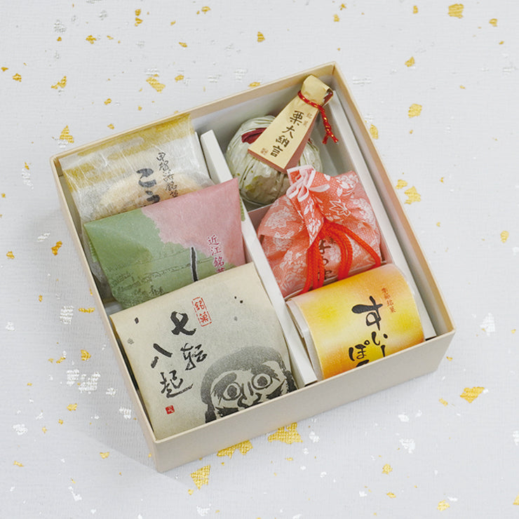 和菓子詰め合わせ こうしん しるべ 七転八起 栗大納言 すいーとぽてと 珠の栗 各1個