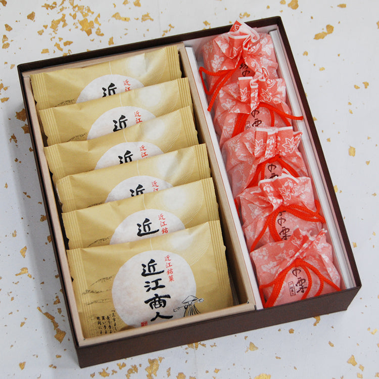 和菓子詰め合わせ 近江商人6個珠の栗5個