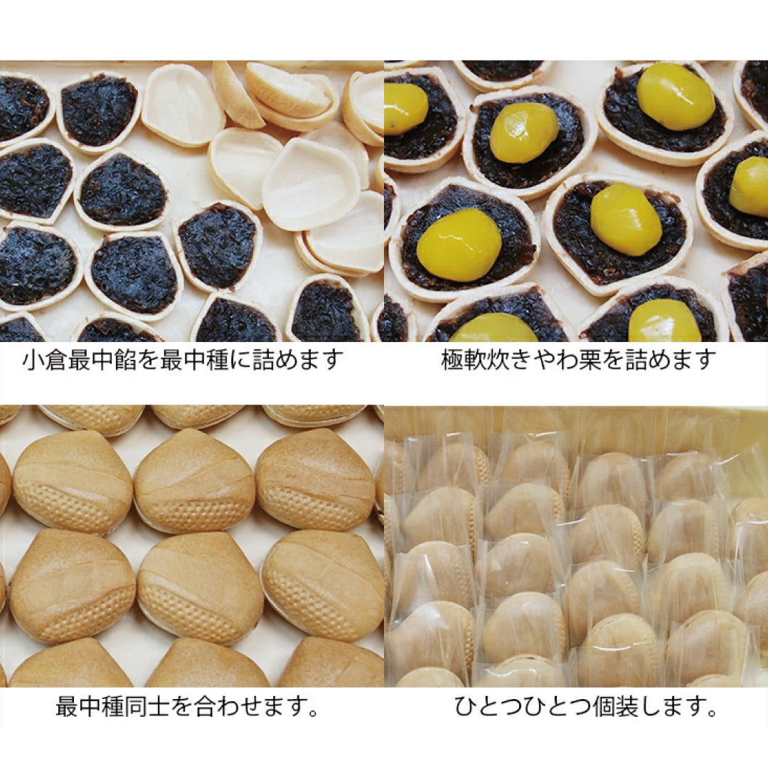 栗づくし詰め合わせE 珠の栗5個栗最中5個 – 御菓子司大彌