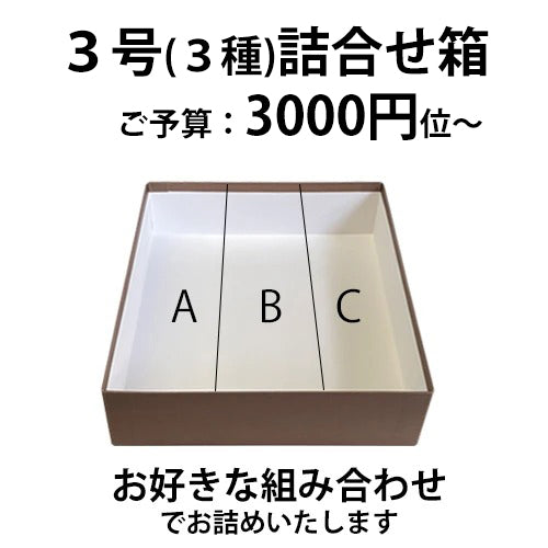 3号(3種)詰め合わせ箱カスタマイズ箱