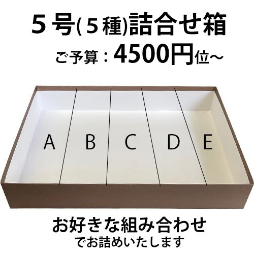 5号(5種)詰め合わせ箱カスタマイズ箱
