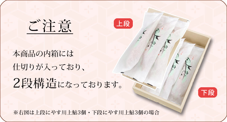 水羊羹5個やす川上鮎6個七転八起5個みなくち5個詰め合わせ