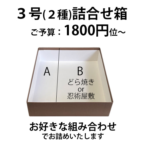 3号(2種)詰め合わせ箱カスタマイズ箱